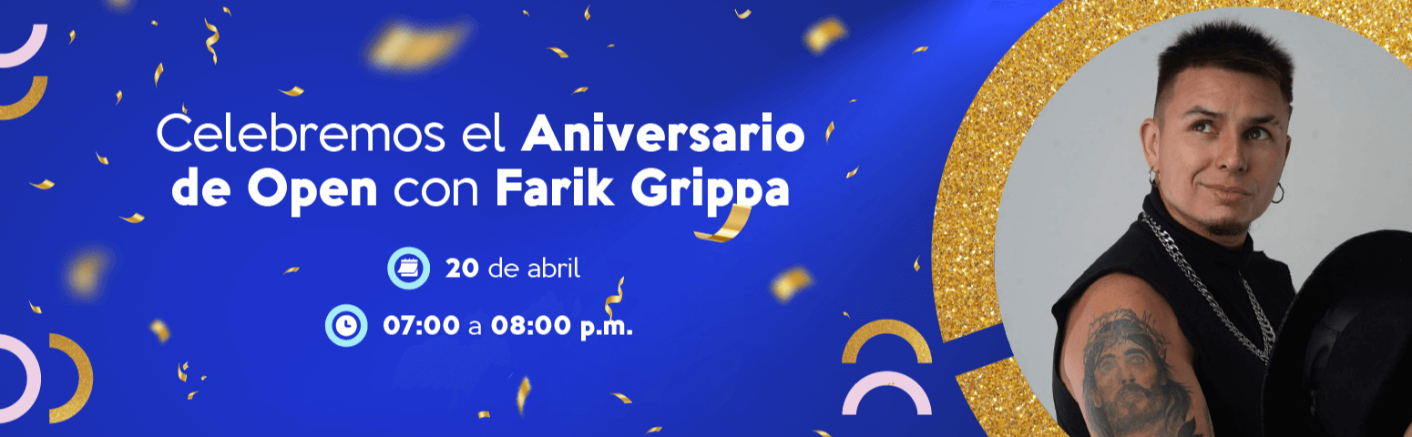 Celebremos nuestro aniversario con Farik Grippa