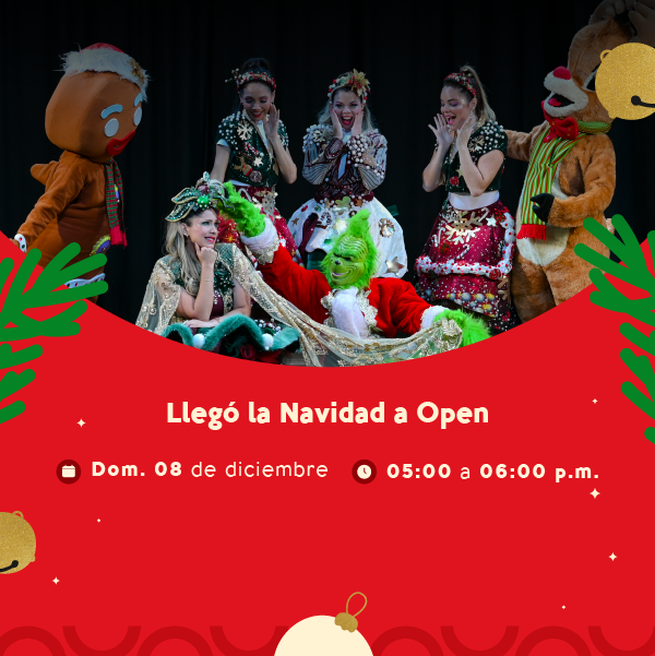 Show llegó la navidad a Open