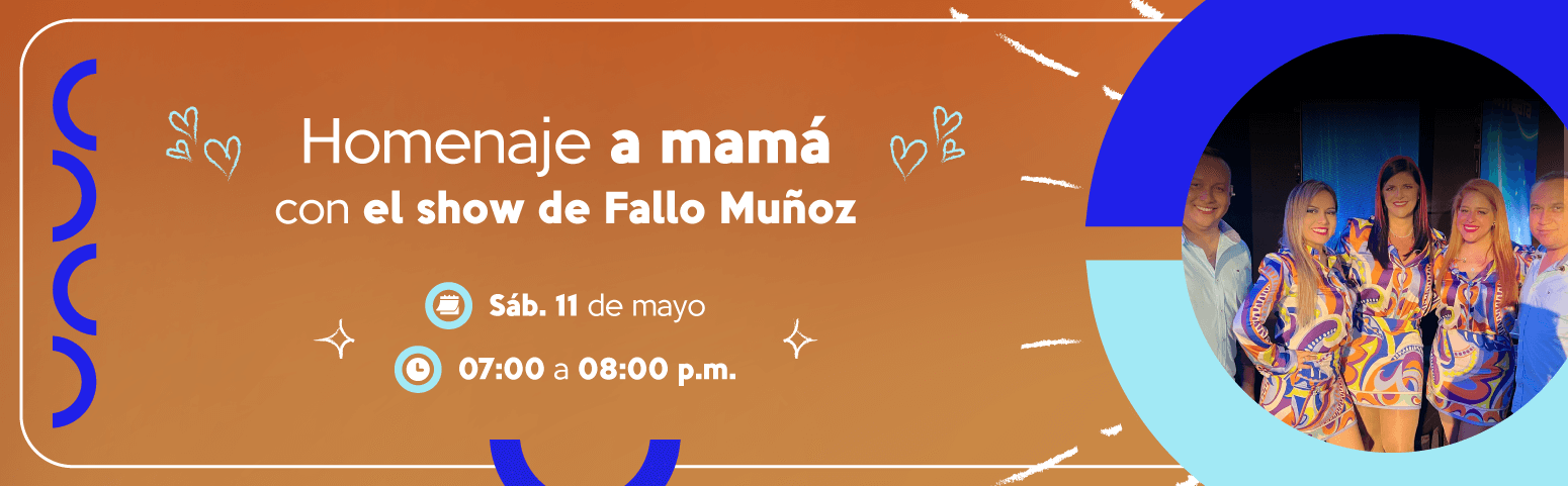 Homenaje a mamá con el show de Fallo Muñoz