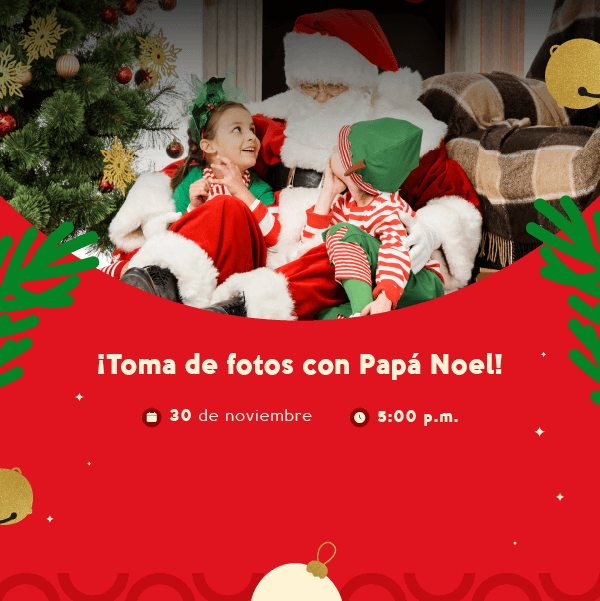 Tómate una foto junto a Papá noel