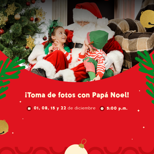 Tómate una foto junto a Papá noel