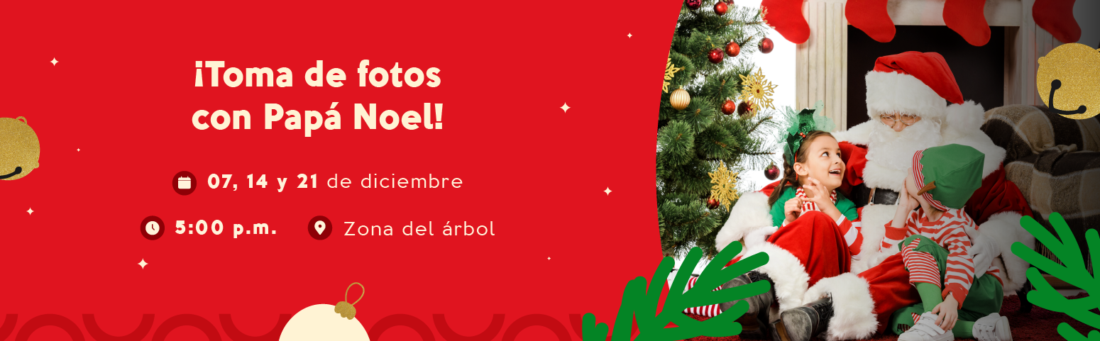 Tómate una foto junto a Papá noel