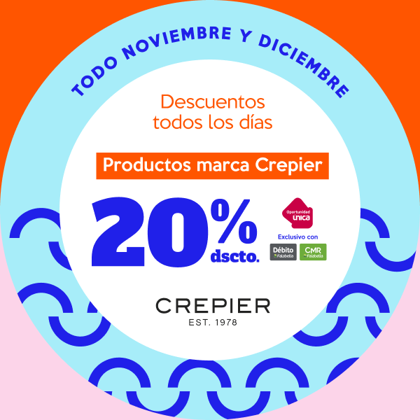 en productos marca Crepier